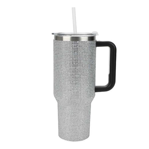 Picture of Bioworld Rhinestone 40 oz. Stainless Steel Tumbler