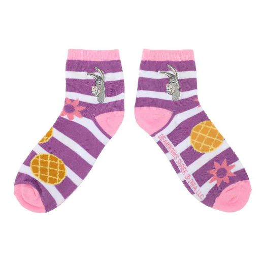 Picture of Dreamworks Shrek 3 Pair Quarter Crew Socks