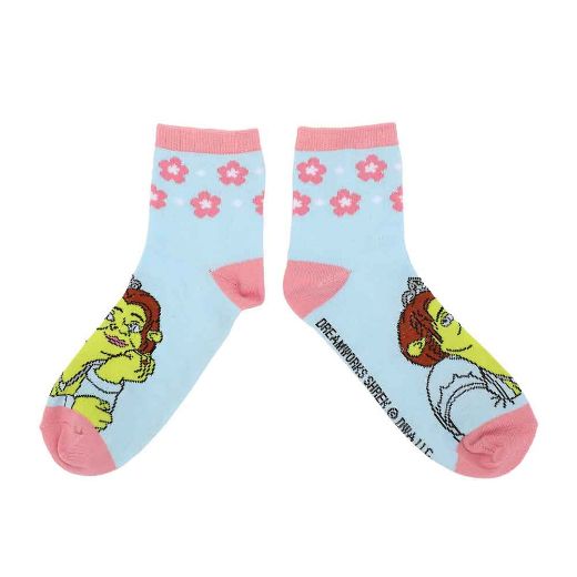 Picture of Dreamworks Shrek 3 Pair Quarter Crew Socks