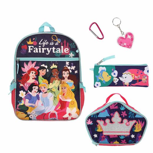 Picture of Disney Fairytale 5 pc Youth Backpack Set