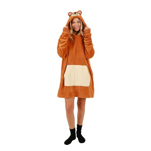 Picture of Bioworld Bear Pillow & Hoodie Blanket