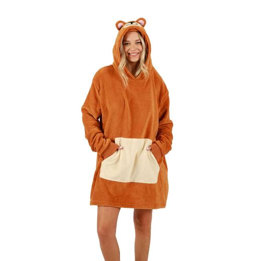 Picture of Bioworld Bear Pillow & Hoodie Blanket
