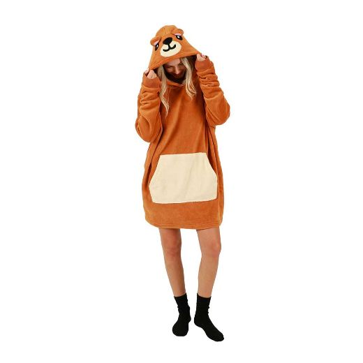 Picture of Bioworld Bear Pillow & Hoodie Blanket