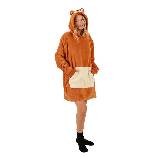 Picture of Bioworld Bear Pillow & Hoodie Blanket