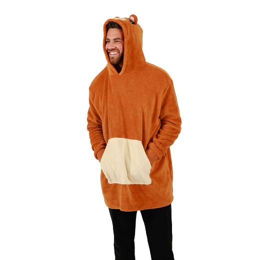 Picture of Bioworld Bear Pillow & Hoodie Blanket