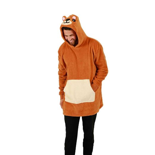 Picture of Bioworld Bear Pillow & Hoodie Blanket