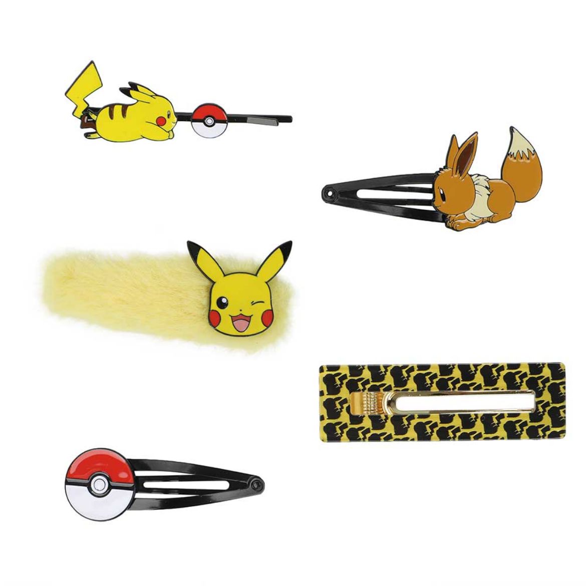 Picture of Pokemon Pikachu & Eevee 5 pc. Barrette Set