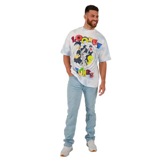 Picture of Looney Tunes Oversized Distressed Print Unisex Tee 