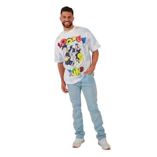 Picture of Looney Tunes Oversized Distressed Print Unisex Tee 