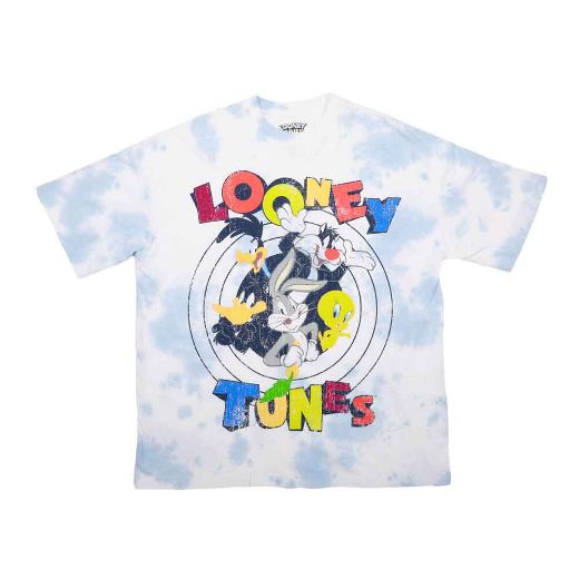 Picture of Looney Tunes Oversized Distressed Print Unisex Tee 