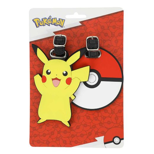 Picture of Pokemon Pikachu & Pokeball Luggage Tags