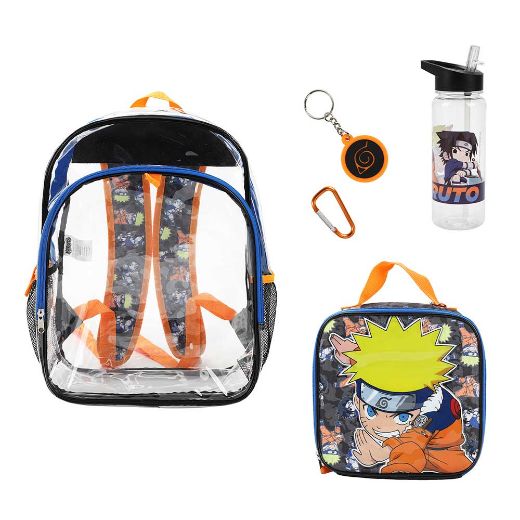 Picture of Naruto Uzumaki Youth 5 pc Clear Backpack Set