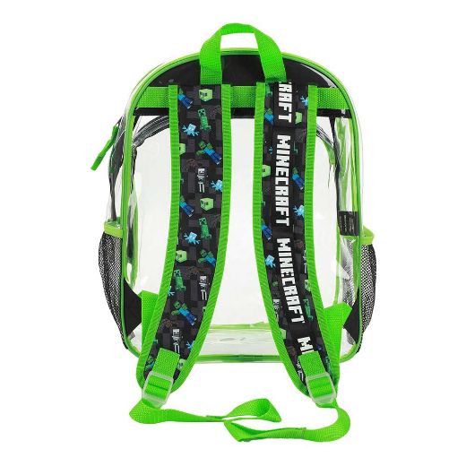 Picture of Minecraft Creeper Youth 5 pc Clear Backpack Set