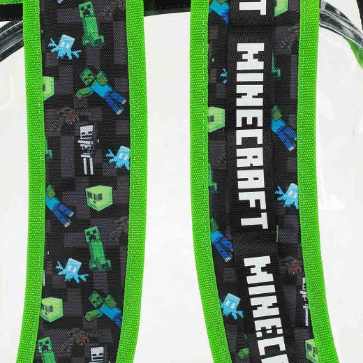 Picture of Minecraft Creeper Youth 5 pc Clear Backpack Set