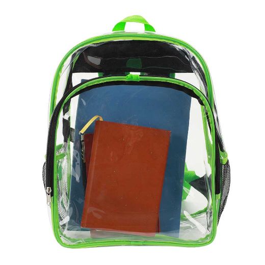 Picture of Minecraft Creeper Youth 5 pc Clear Backpack Set