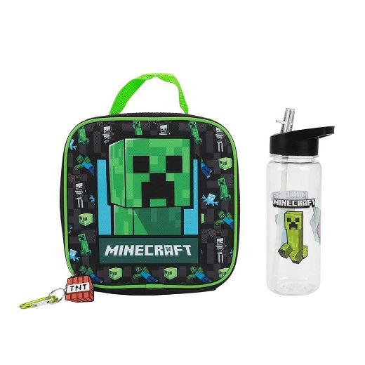 Picture of Minecraft Creeper Youth 5 pc Clear Backpack Set