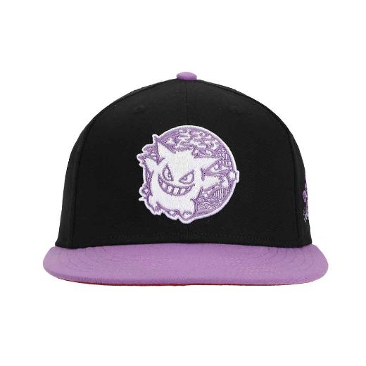 Picture of Pokemon Gengar Embroidered Flat Bill Snapback