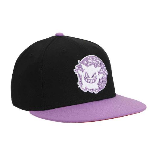 Picture of Pokemon Gengar Embroidered Flat Bill Snapback