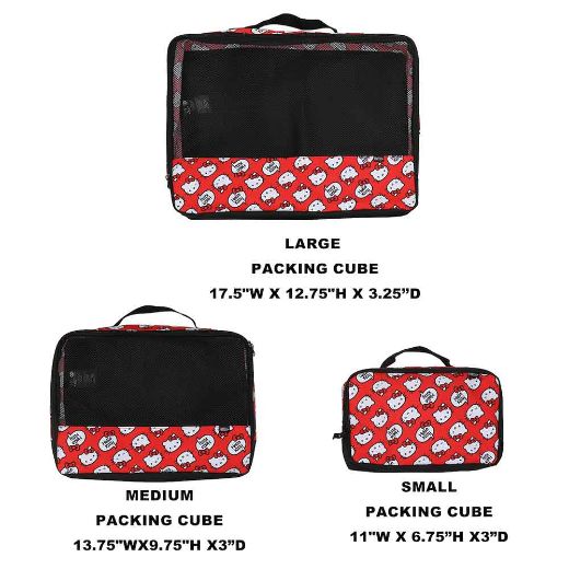 Picture of Hello Kitty 3 pc. Travel Packing Cubes