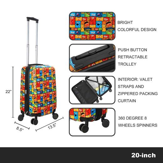 Picture of Sesame Street 20 in. Rolling Luggage