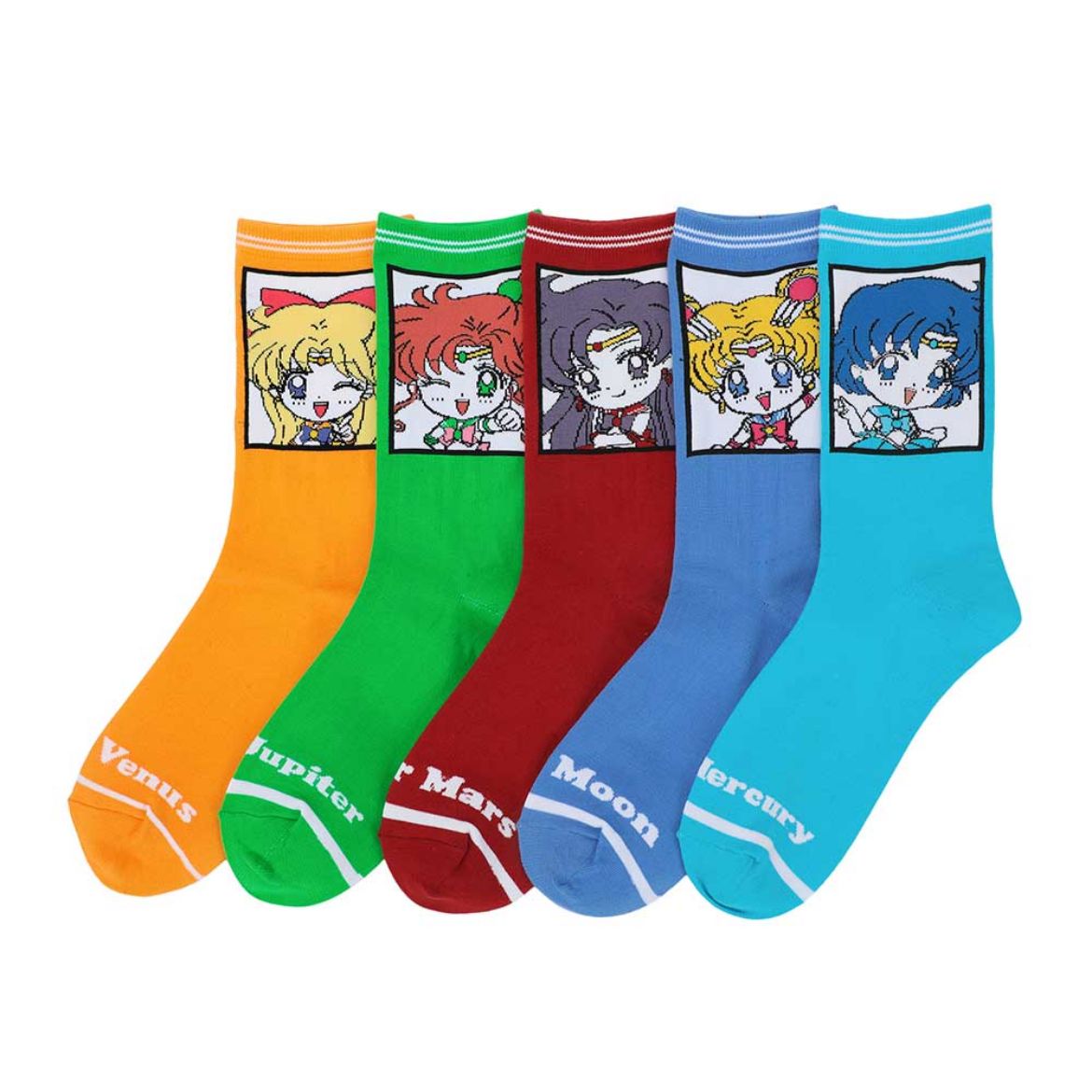 Picture of Sailor Moon Crystal Women's 5 Pair Crew Socks
