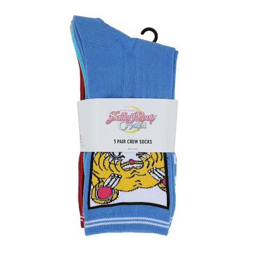 Picture of Sailor Moon Crystal Women's 5 Pair Crew Socks