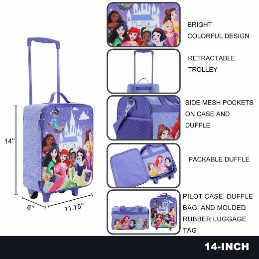 Picture of Disney Princess 3 pc Youth Travel Set