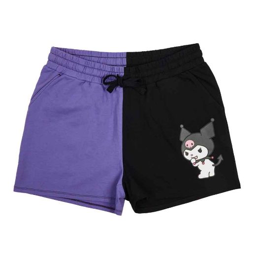 Picture of Kuromi Color Block Sweat Shorts