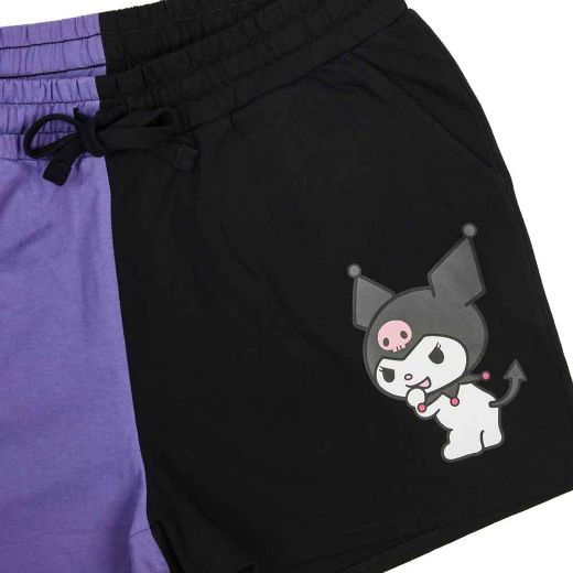 Picture of Kuromi Color Block Sweat Shorts