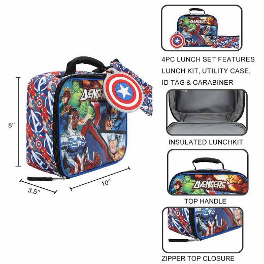 Picture of Marvel Avengers 4 pc Lunch Kit