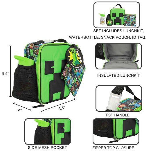 Picture of Minecraft Boom Insulated 4 pc Lunch Kit