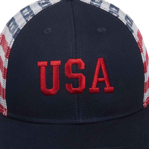 Picture of Bioworld Americana USA Printed Mesh Trucker