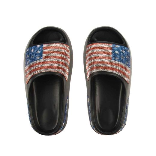 Picture of American Flag Black Cloud Slides