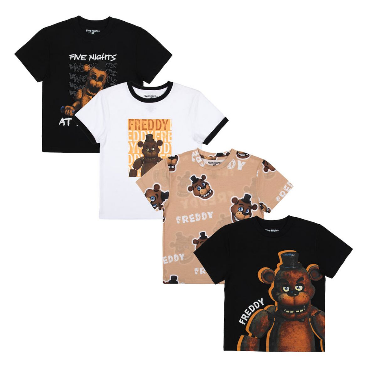 Picture of Five Nights at Freddy's Youth 4 Pack Tees