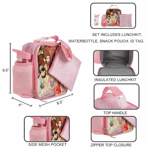 Picture of Disney Princess Insulated 5 pc Youth Lunch Kit