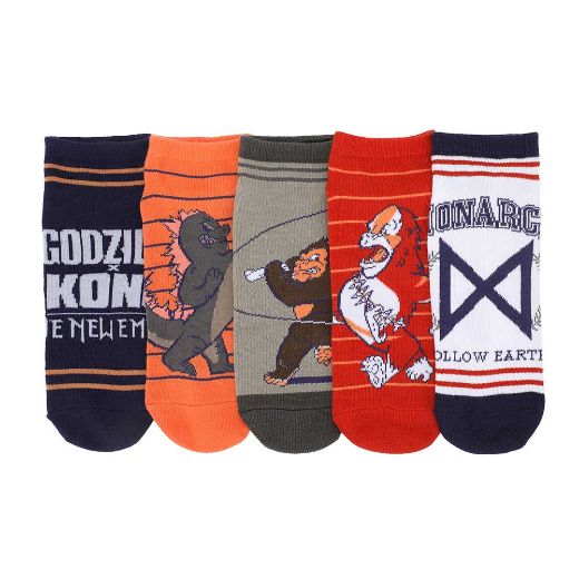 Picture of Godzilla x Kong 5 Pair Ankle Socks