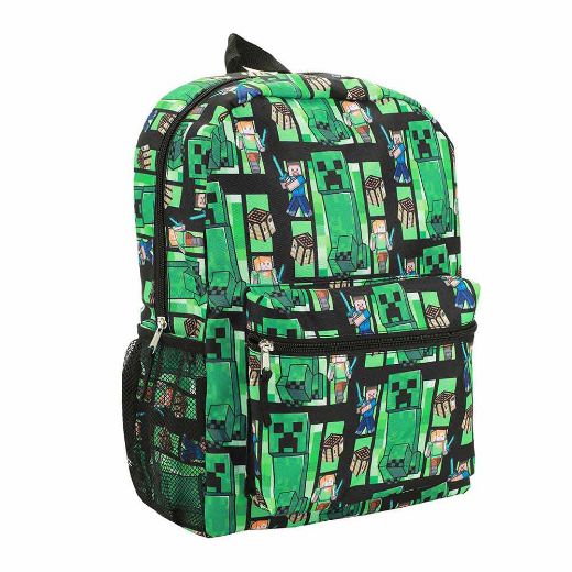 Picture of Minecraft Creeper AOP Youth Backpack