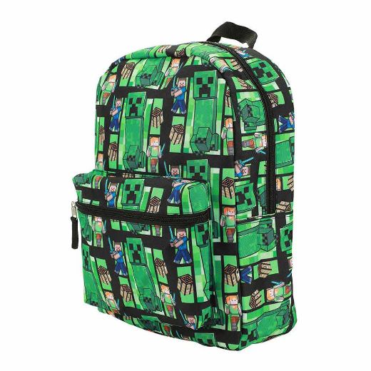 Picture of Minecraft Creeper AOP Youth Backpack