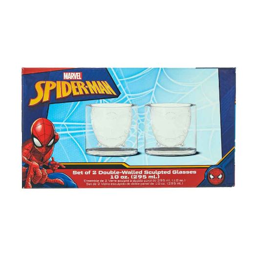 Picture of Marvel Spider-Man Sculpted 10 oz Glasses - Set of 2