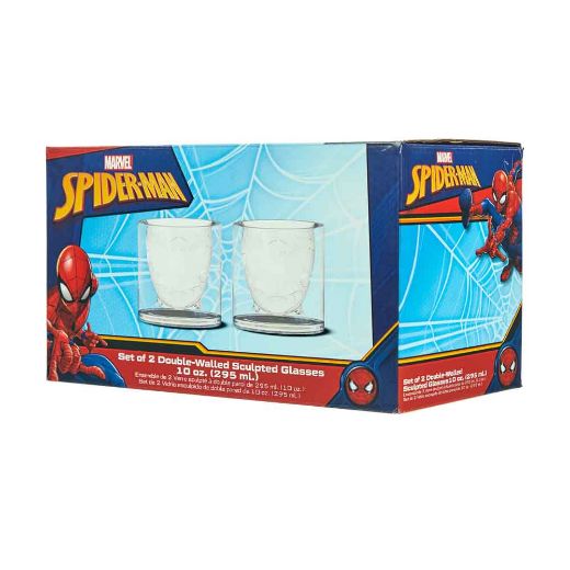 Picture of Marvel Spider-Man Sculpted 10 oz Glasses - Set of 2