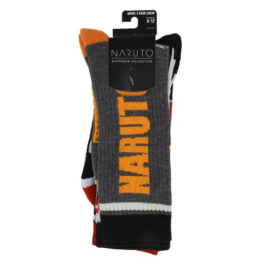 Picture of Naruto Shippuden 3 Pair Crew Socks