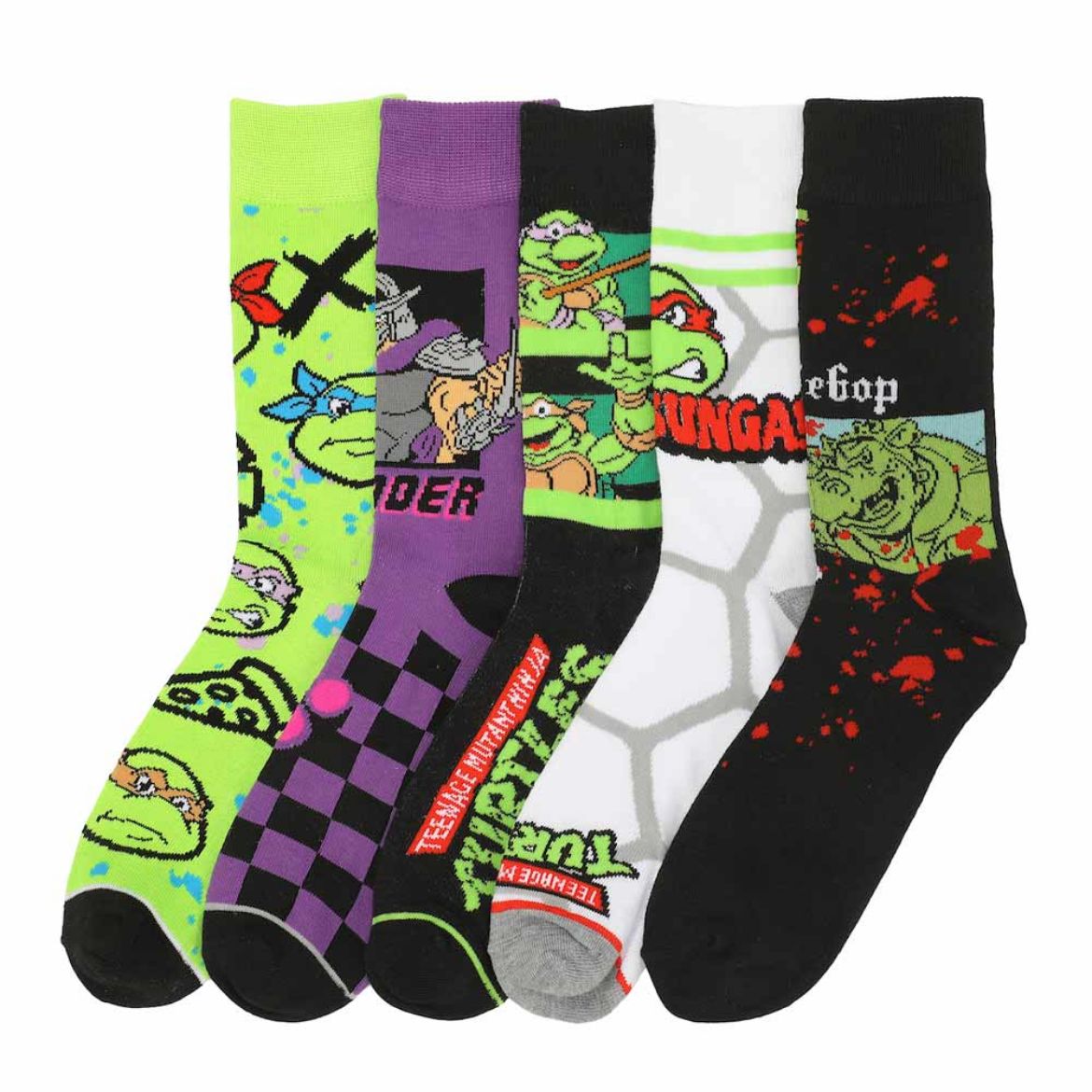 Picture of Teenage Mutant Ninja 5 Pair Crew Socks