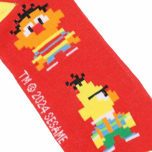 Picture of Sesame Street Pixel Characters 5 Pair Crew Socks 