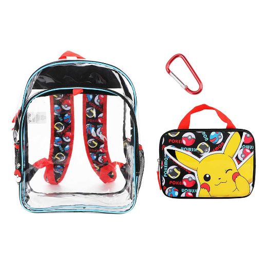 Picture of Pokemon 3 pc Clear Backpack Set