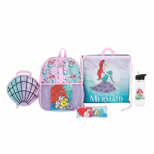 Picture of Disney Ariel Light Up Buckle 5 pc Toddler Backpack Set
