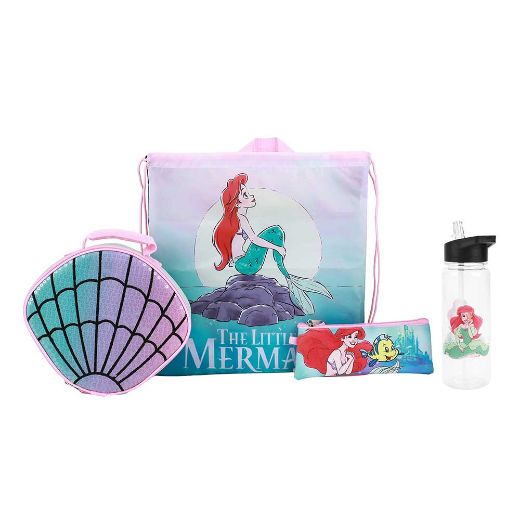 Picture of Disney Ariel Light Up Buckle 5 pc Toddler Backpack Set