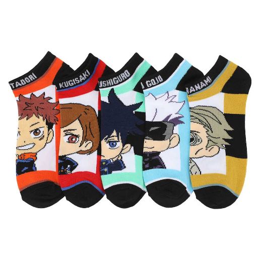 Picture of Jujutsu Kaisen Chibi 5 Pair Ankle Socks