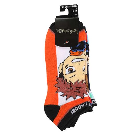 Picture of Jujutsu Kaisen Chibi 5 Pair Ankle Socks