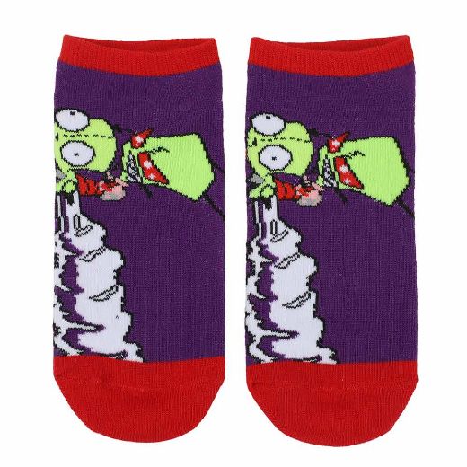 Picture of Invader Zim Characters 5 Pair Ankle Socks