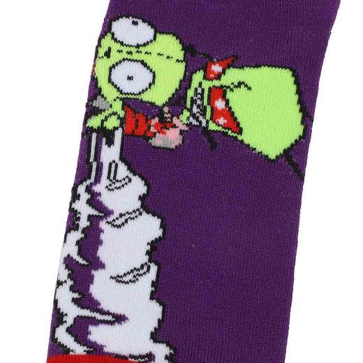 Picture of Invader Zim Characters 5 Pair Ankle Socks